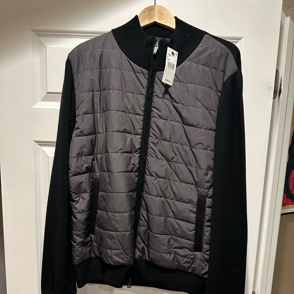 Saks Fifth Avenue Zippered Men’s Cardigan NWT